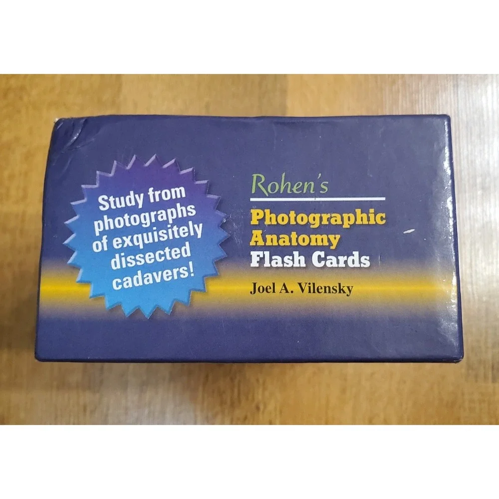 Rohen's Photographic Anatomy Flash Cards by Vilensky for Doctor Nursing Medical